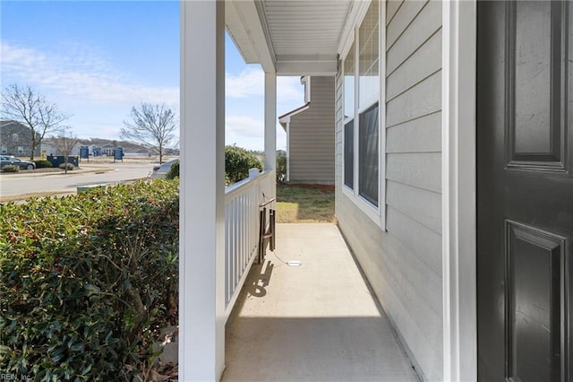 balcony with covered porch