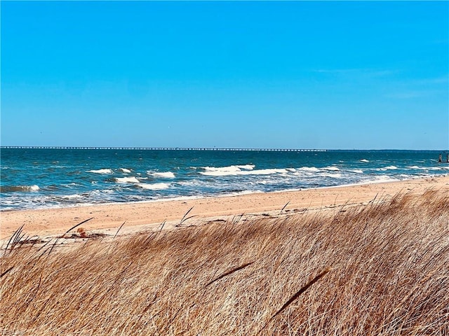 water view featuring a view of the beach