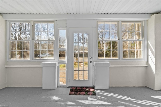 entryway with plenty of natural light