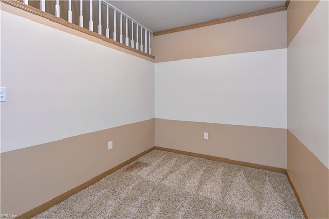 4665 Westhampton, Williamsburg, VA 23188 - spare room with light colored carpet, crown molding, and baseboards