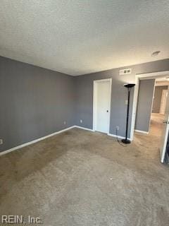 3536 Dublin Ct, Virginia Beach, VA 23453 - spare room with carpet, baseboards, and a textured ceiling