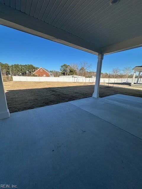 view of patio / terrace with a fenced backyard