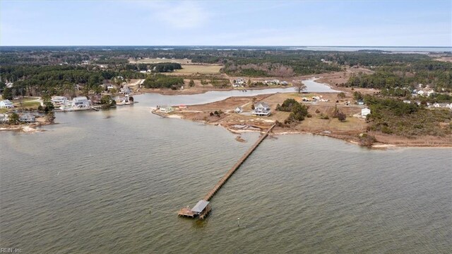 9954 Bonniville Rd, Hayes, VA 23072 - drone / aerial view featuring a water view