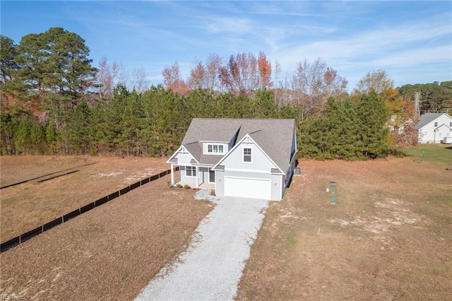 view of front of house with a garage and driveway