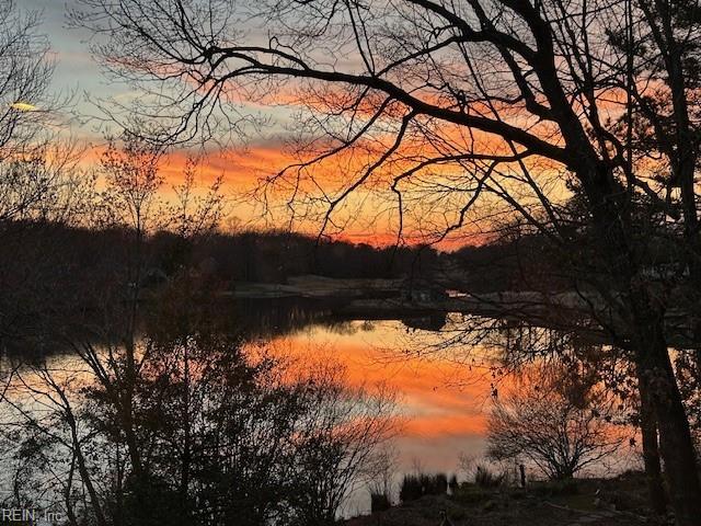 view of nature at dusk