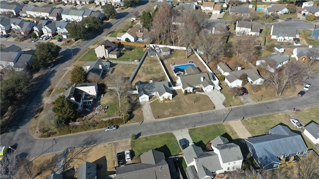 bird's eye view featuring a residential view