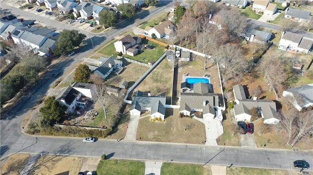 birds eye view of property featuring a residential view