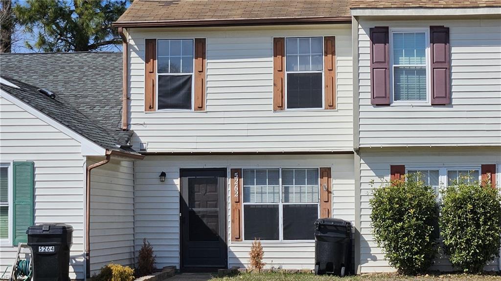 5262 Waller Ct, Virginia Beach, VA 23464 - back of property featuring a shingled roof