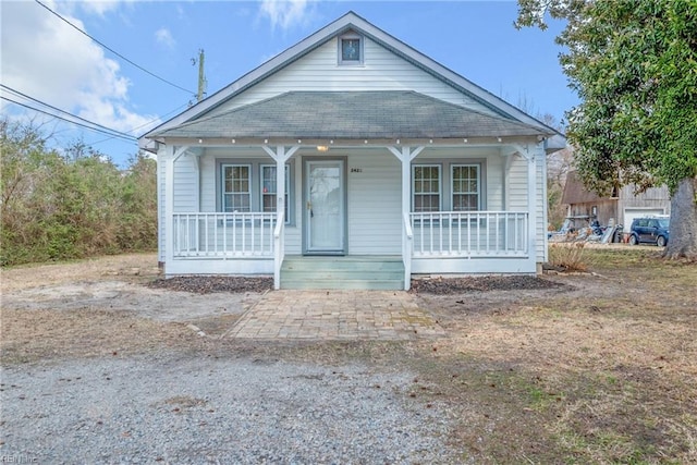 bungalow with covered porch