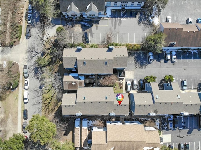 aerial view featuring a residential view