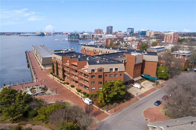 255 College Cross Rd Unit 89, Norfolk, VA 23510 - bird's eye view featuring a water view and a view of city