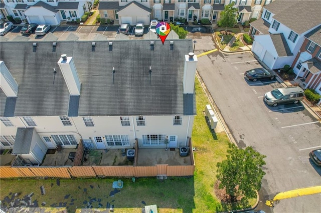 drone / aerial view featuring a residential view