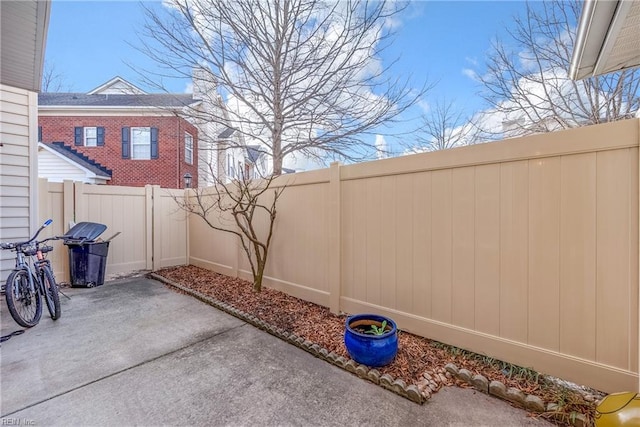 view of patio / terrace featuring a fenced backyard