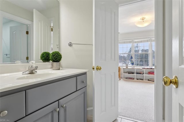 bathroom featuring vanity