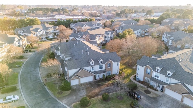 drone / aerial view featuring a residential view