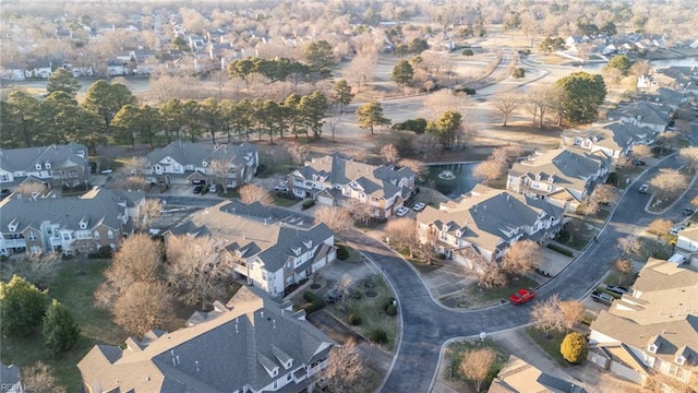 bird's eye view with a residential view