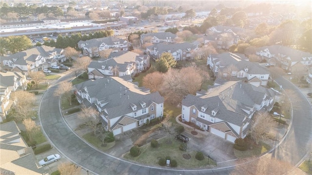 aerial view featuring a residential view