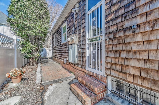 view of patio / terrace with fence