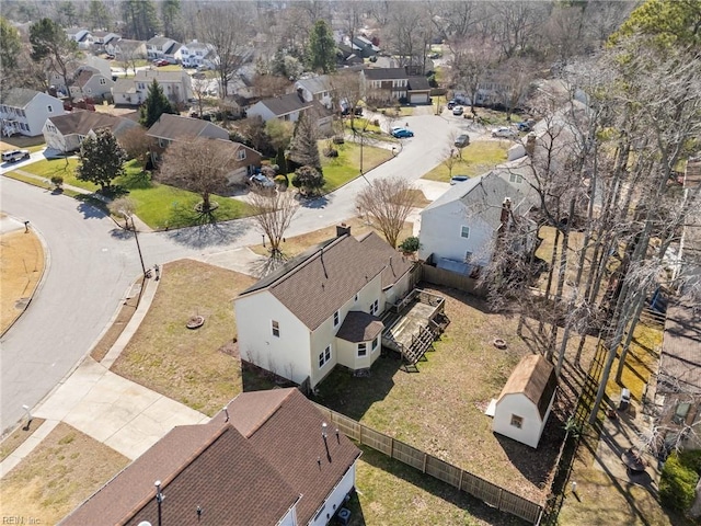 drone / aerial view featuring a residential view