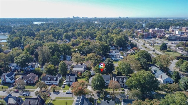 birds eye view of property featuring a residential view