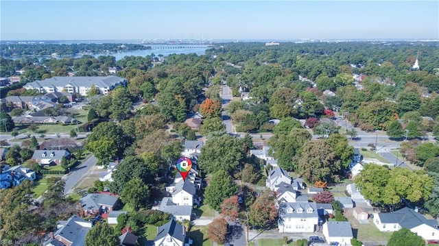 bird's eye view with a residential view