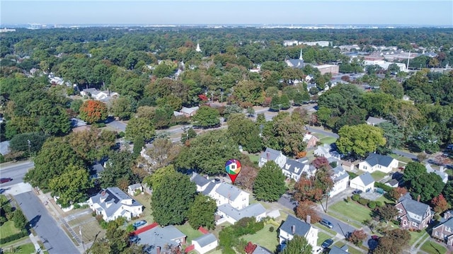 bird's eye view featuring a residential view