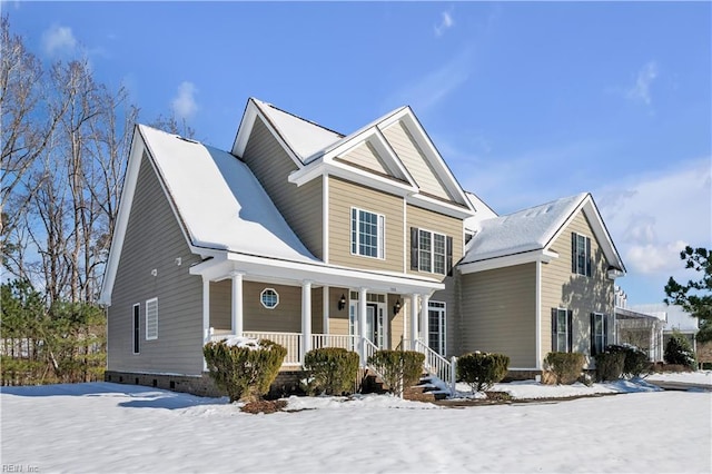 view of front of house with a porch