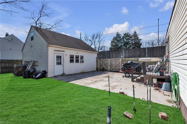 exterior space featuring fence