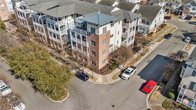 aerial view featuring a residential view