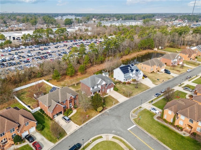 aerial view featuring a residential view