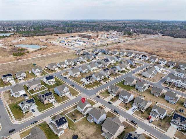 drone / aerial view featuring a residential view