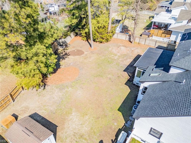 bird's eye view with a residential view