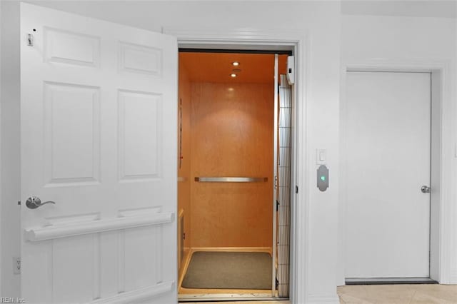 property entrance featuring elevator