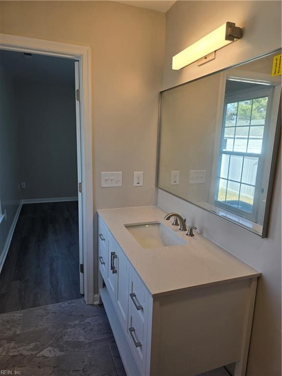 bathroom featuring vanity