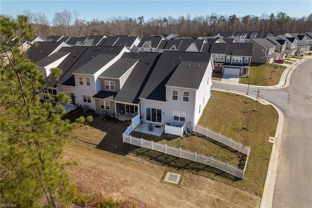 birds eye view of property featuring a residential view