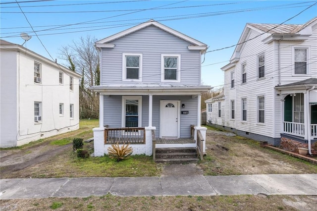 view of front facade with a porch