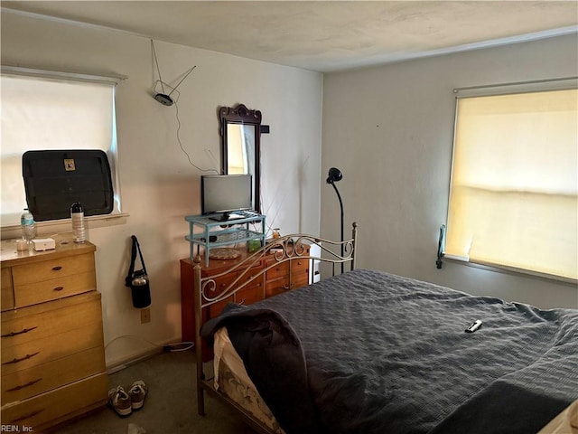 bedroom featuring carpet floors