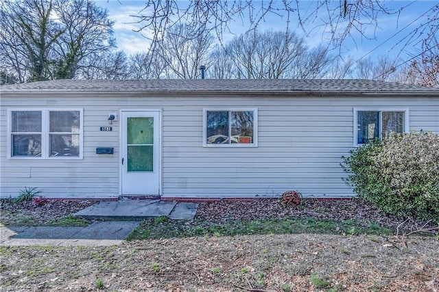 view of front of home