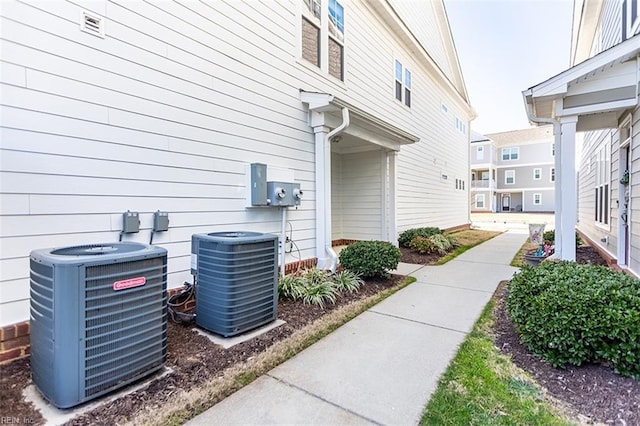 exterior space with central AC unit