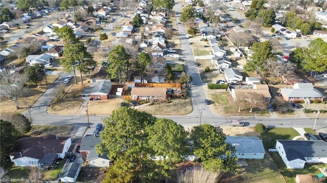 aerial view featuring a residential view