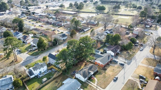 bird's eye view with a residential view