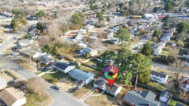 birds eye view of property featuring a residential view