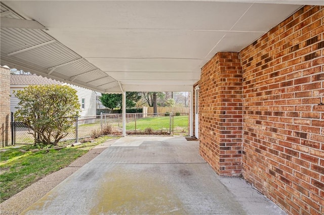 view of patio / terrace with fence