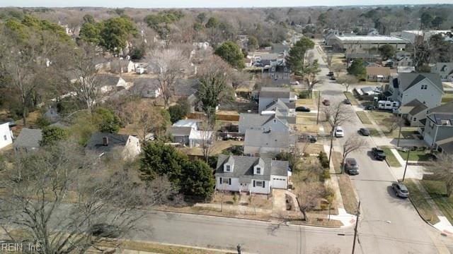 drone / aerial view with a residential view