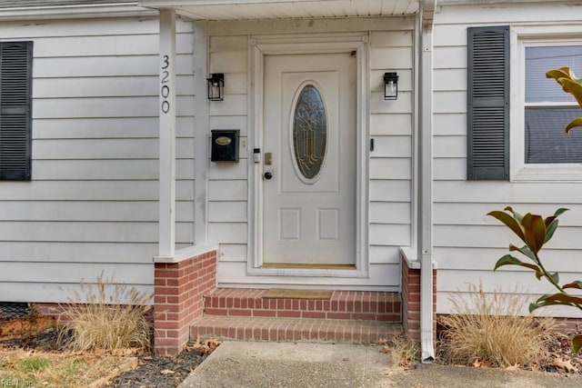 view of entrance to property