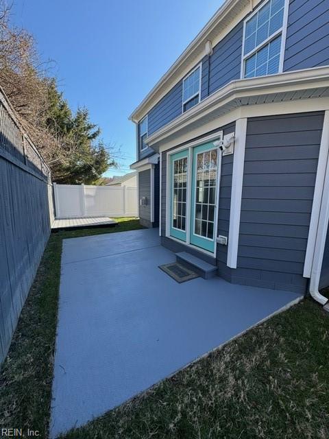 view of patio / terrace with a fenced backyard