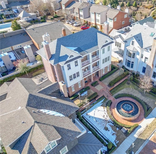 drone / aerial view featuring a residential view