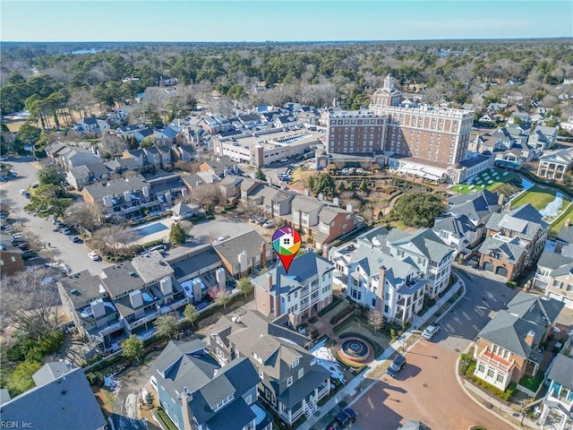 birds eye view of property featuring a residential view