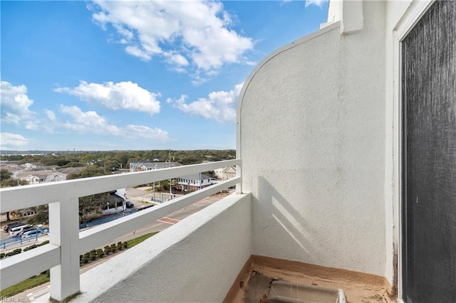 view of balcony