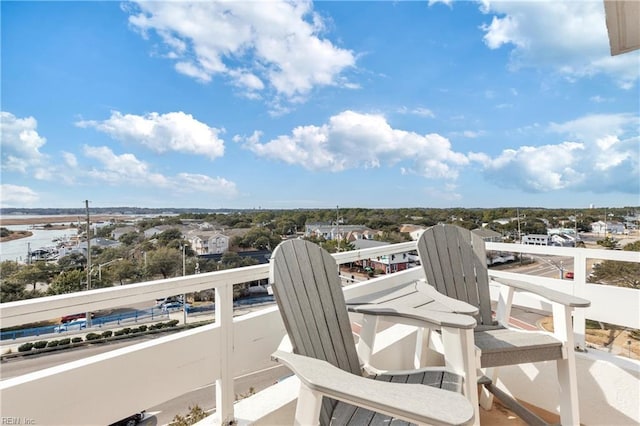 view of balcony